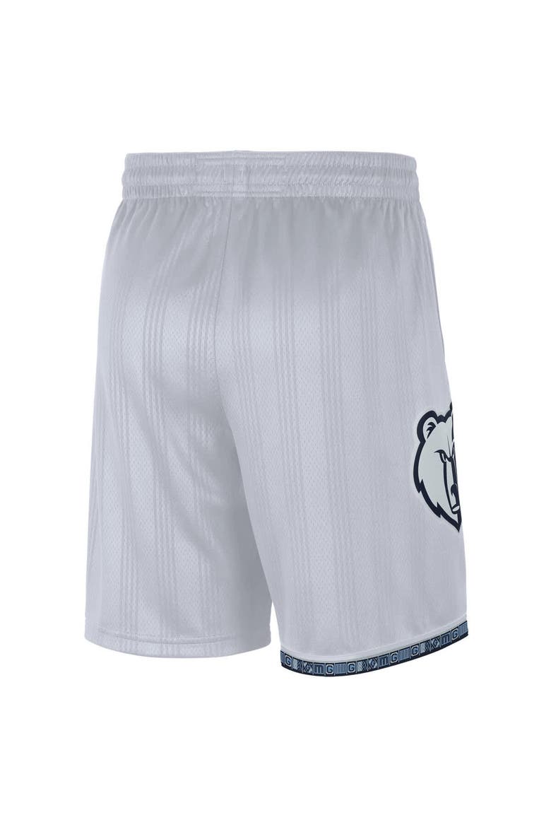 Men's Nike  White Memphis Grizzlies 2025/26 City Edition Remix Dri-FIT Swingman Shorts, Alternate, color, White