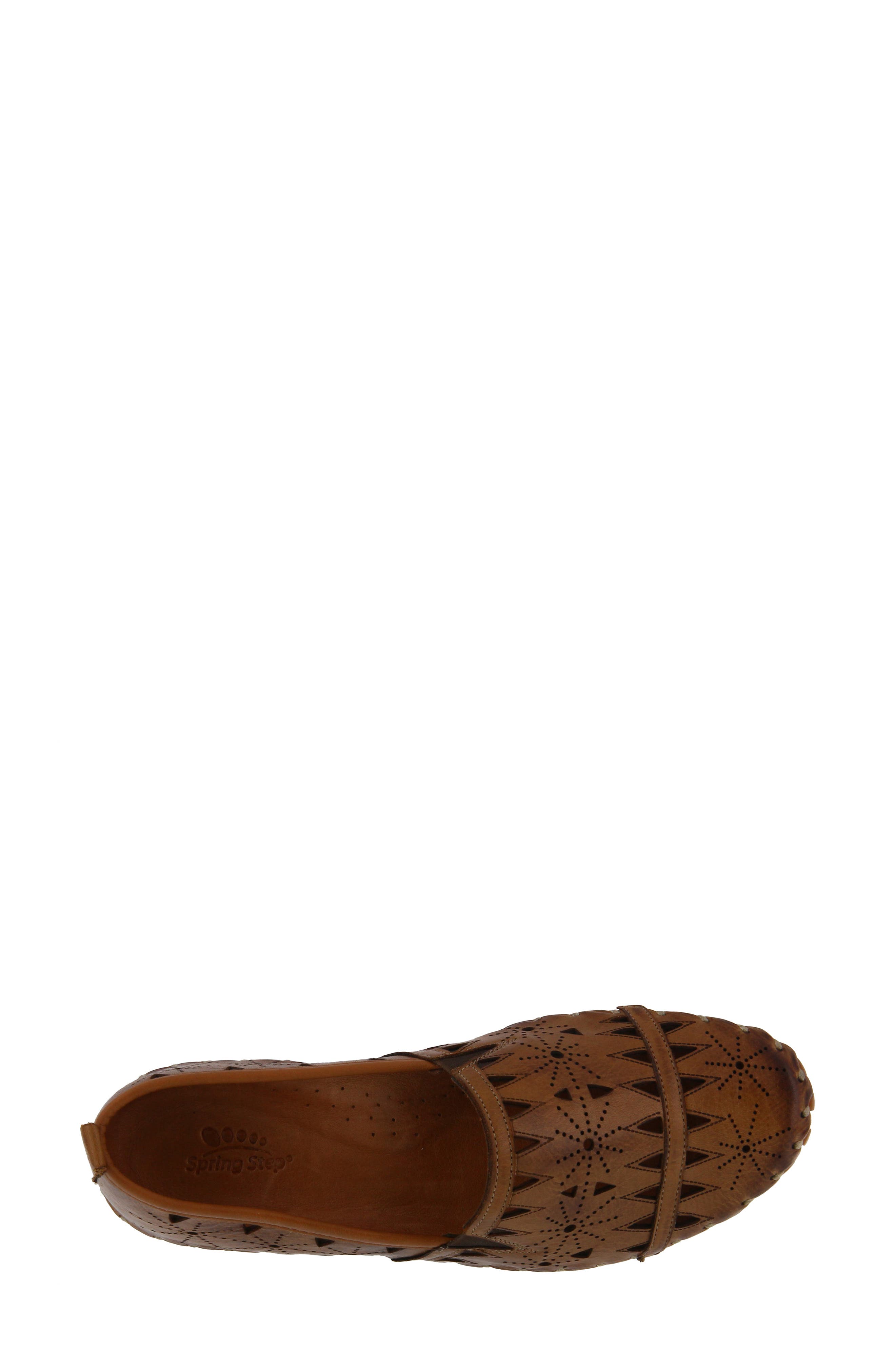 Fusaro Flat, Alternate, color, BROWN LEATHER
