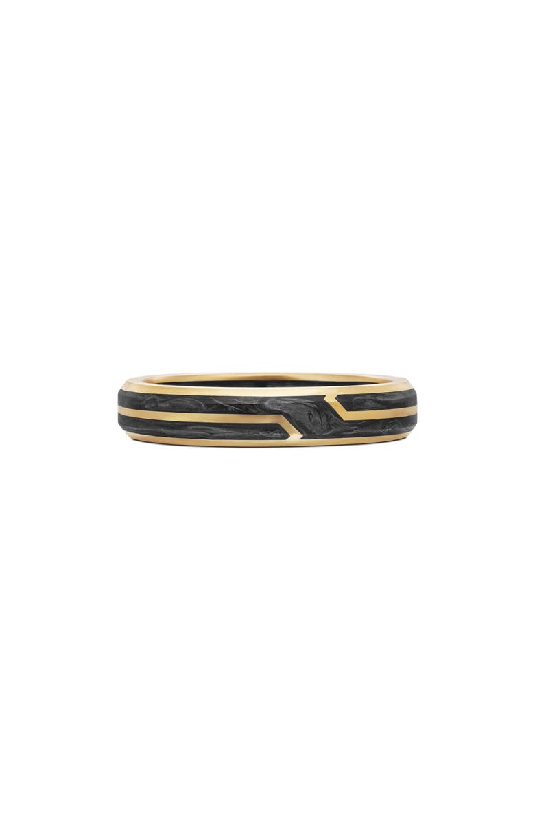 David Yurman Forged Carbon Band Ring in 18K Yellow Gold, Main, color, 18K Yellow Gold