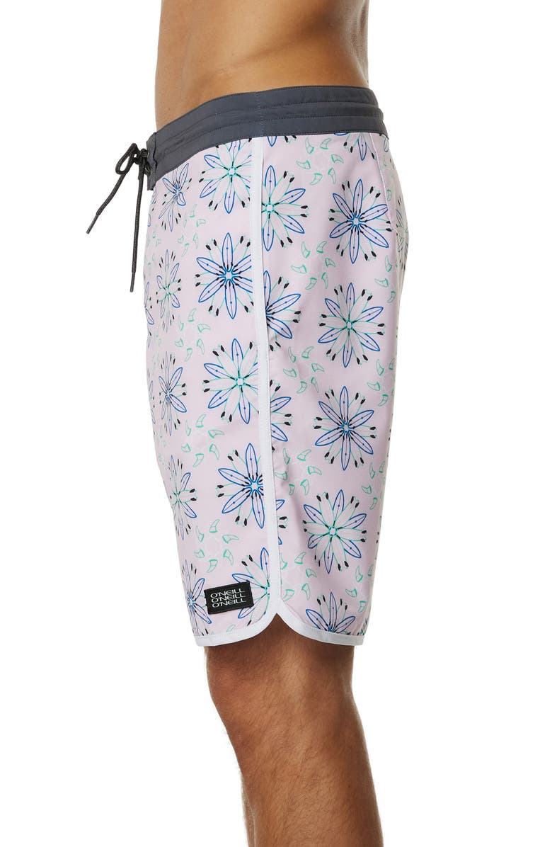O'Neill Quiver Cruzer Floral Board Shorts, Alternate, color, 