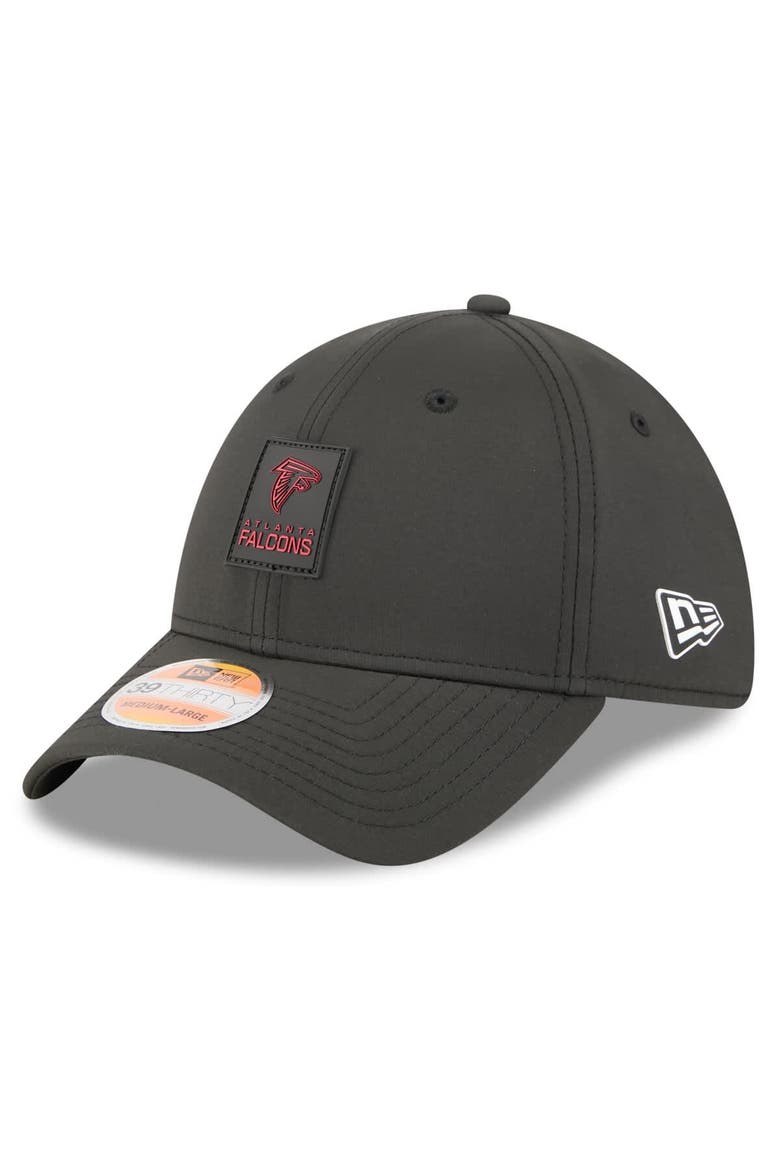 Men's New Era Black Atlanta Falcons 2025 Sideline 39THIRTY Flex Hat, Main, color, Black