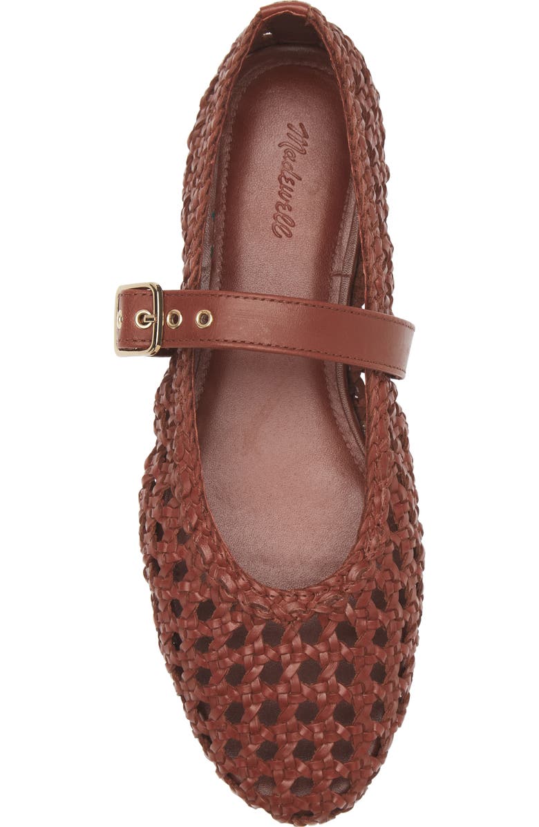 Madewell The Remy Mary Jane Flat, Alternate, color, Dusty Redwood