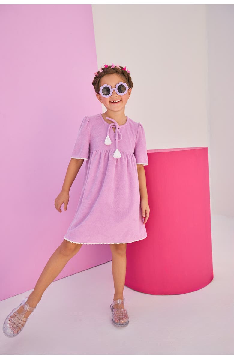 BISBY Kids' Riviera Dress, Alternate, color, Lilac Terry