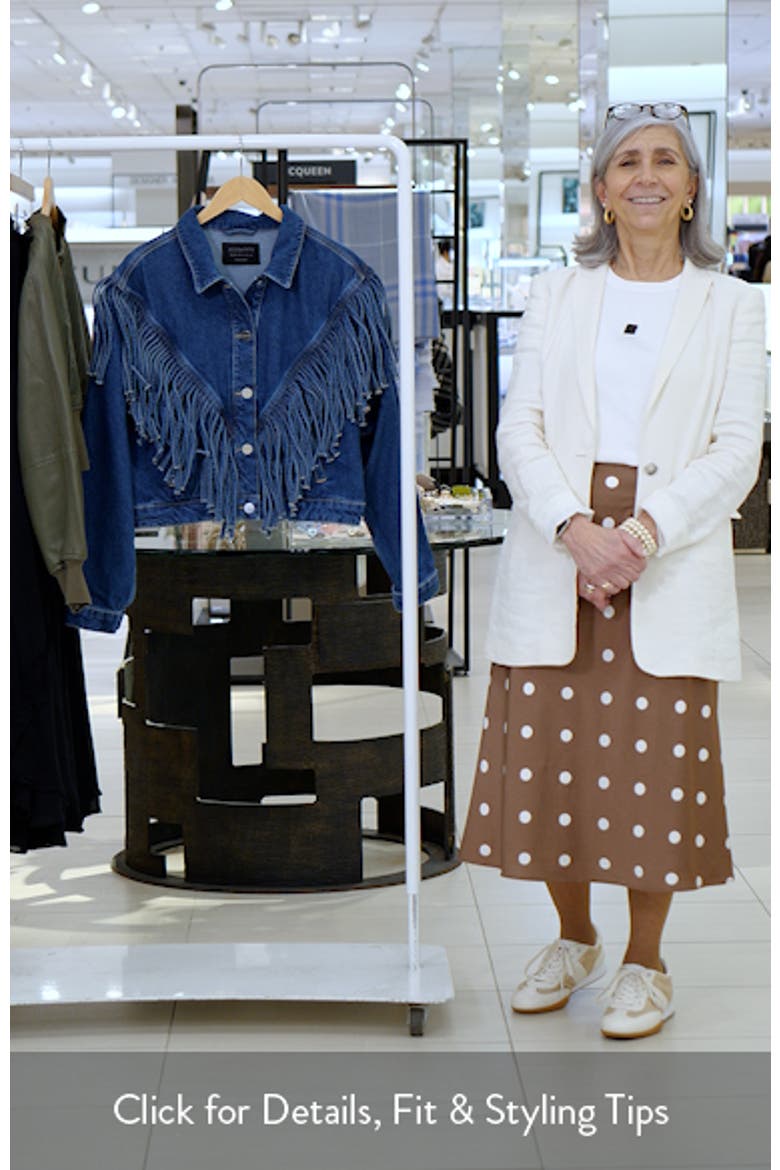 Marlene Fringe Trim Denim Jacket video
