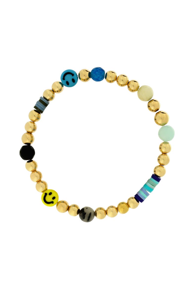 Women's 14K Gold Filled Mixed Gemstone Bracelet, Main, color, Gold