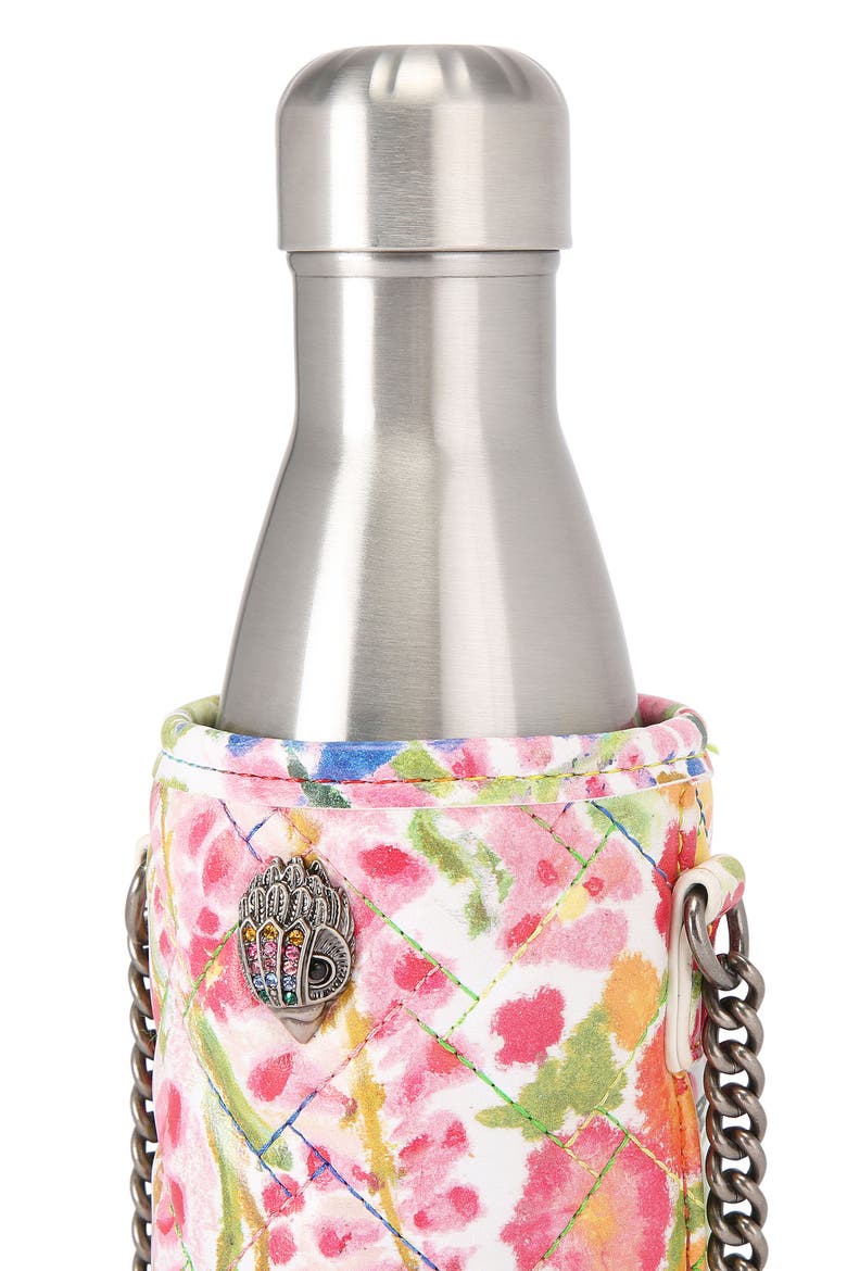 Floral Couture Water Bottle & Jacket, Alternate, color, PINK MULTI/ SILVER