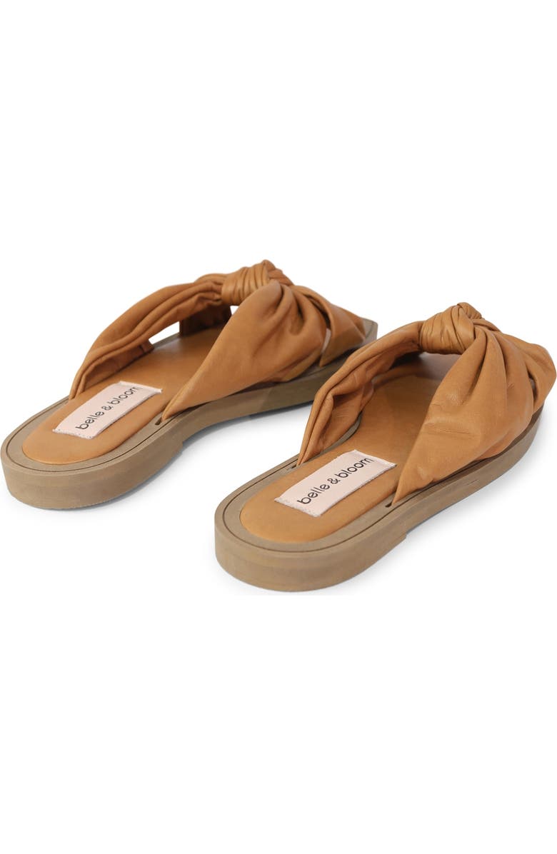 Belle & Bloom You & I Knot Detail Slides, Alternate, color, Brown