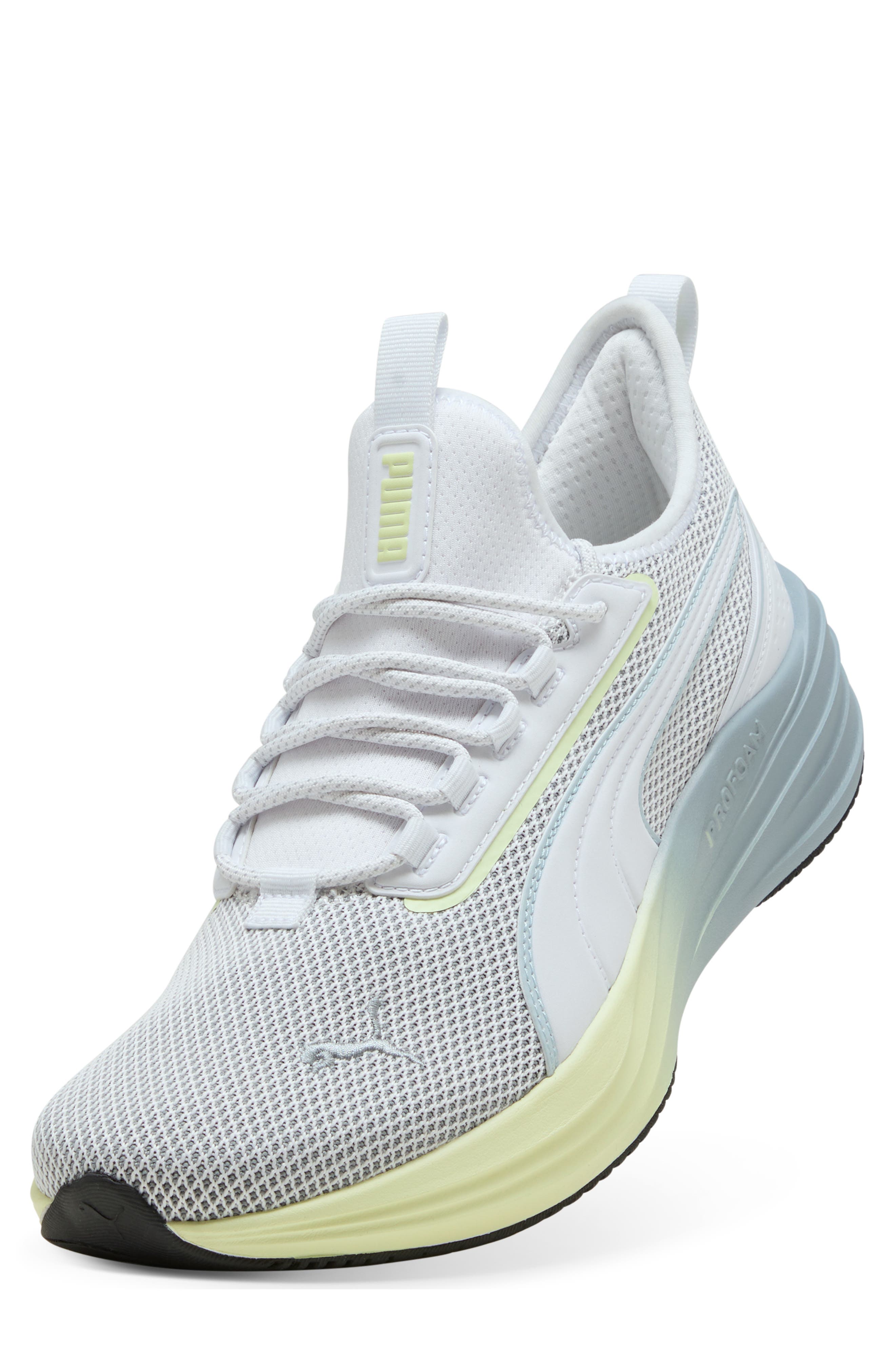 PUMA Darter Pro Premium Sneaker, Alternate, color, Puma White/ Cool Gray/ Apple