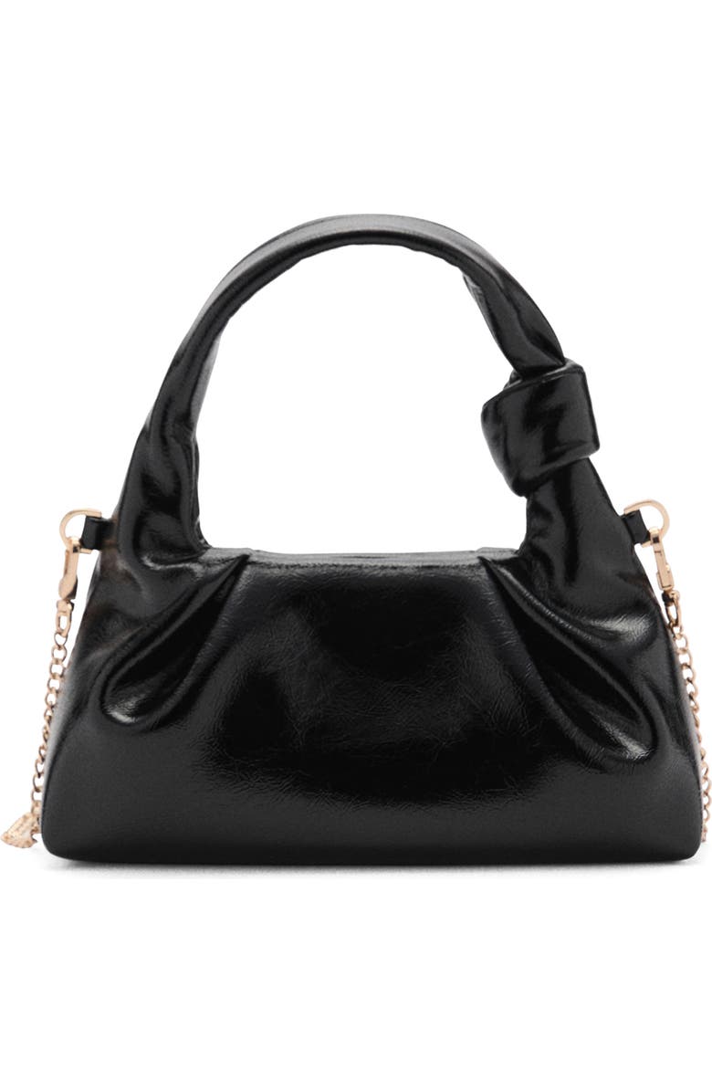 MANGO Mini Faux Leather Handbag, Main, color,