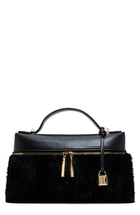 Amburr Faux Fur Crossbody Bag