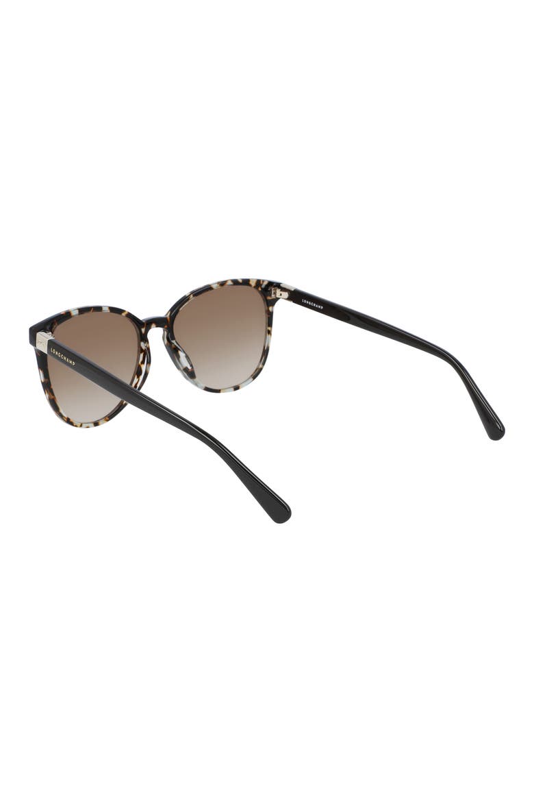 Le Pliage 53mm Gradient Cat Eye Sunglasses, Alternate, color, HAVANA AQUA/BROWN