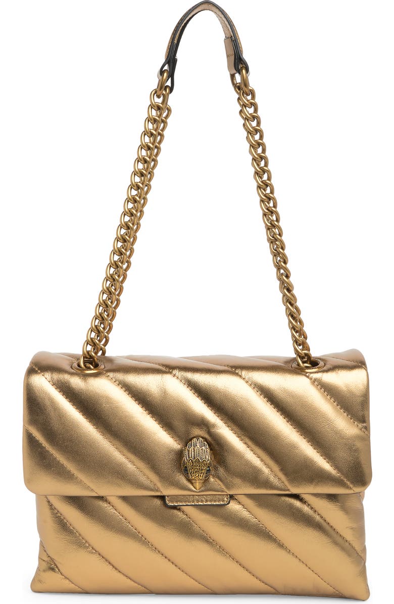 Kurt Geiger London Large Soho Leather Shoulder Bag, Main, color,