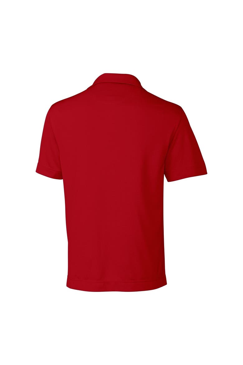 Men's Cutter & Buck  Red Tampa Bay Buccaneers Helmet DryTec Genre Textured Solid Polo, Alternate, color, Red