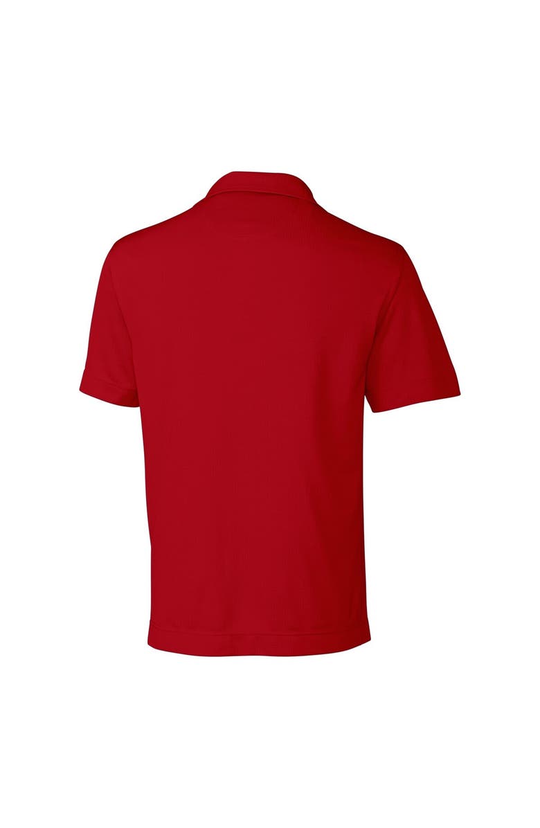 Cutter & Buck Men's Cutter & Buck Red Tampa Bay Buccaneers Helmet DryTec Genre Textured Solid Polo, Alternate, color,