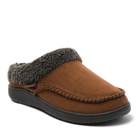 Marshall Microsuede Moccasin Toe Clog Slipper (Men)