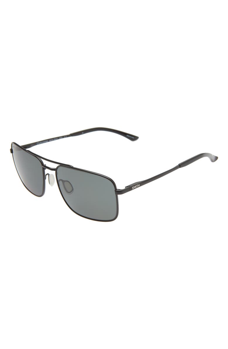 Smith Outcome 59mm Polarized Aviator Sunglasses, Alternate, color, 