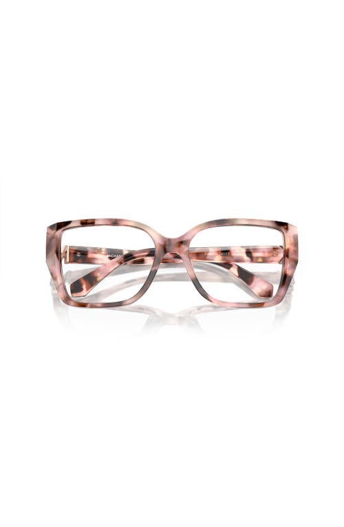 Michael Kors 54mm Square Optical Glasses In Multi