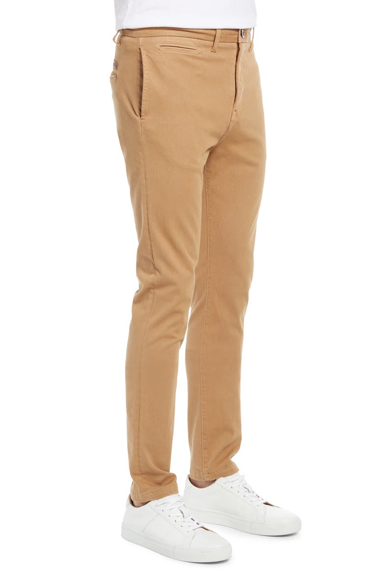 Denit Slim Fit Chinos, Alternate, color, KHAKI