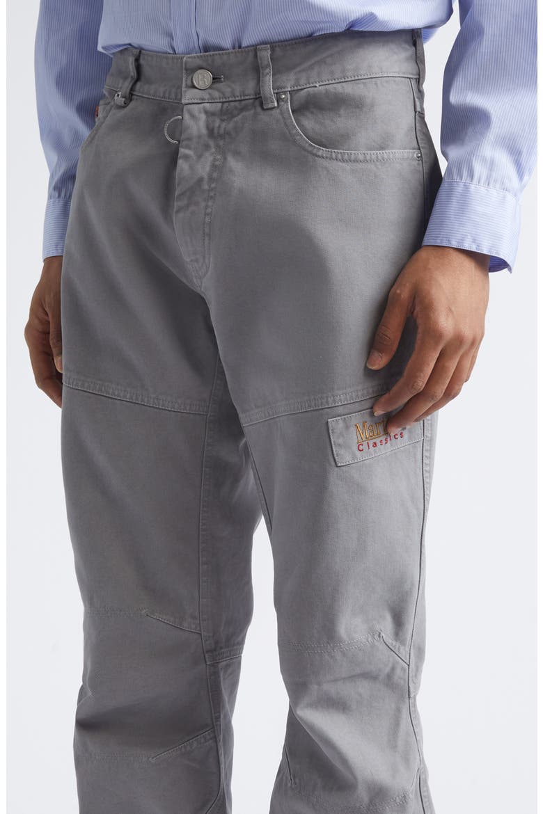 Regular Fit Cotton Straight Leg Utility Jeans, Alternate, color, GREY
