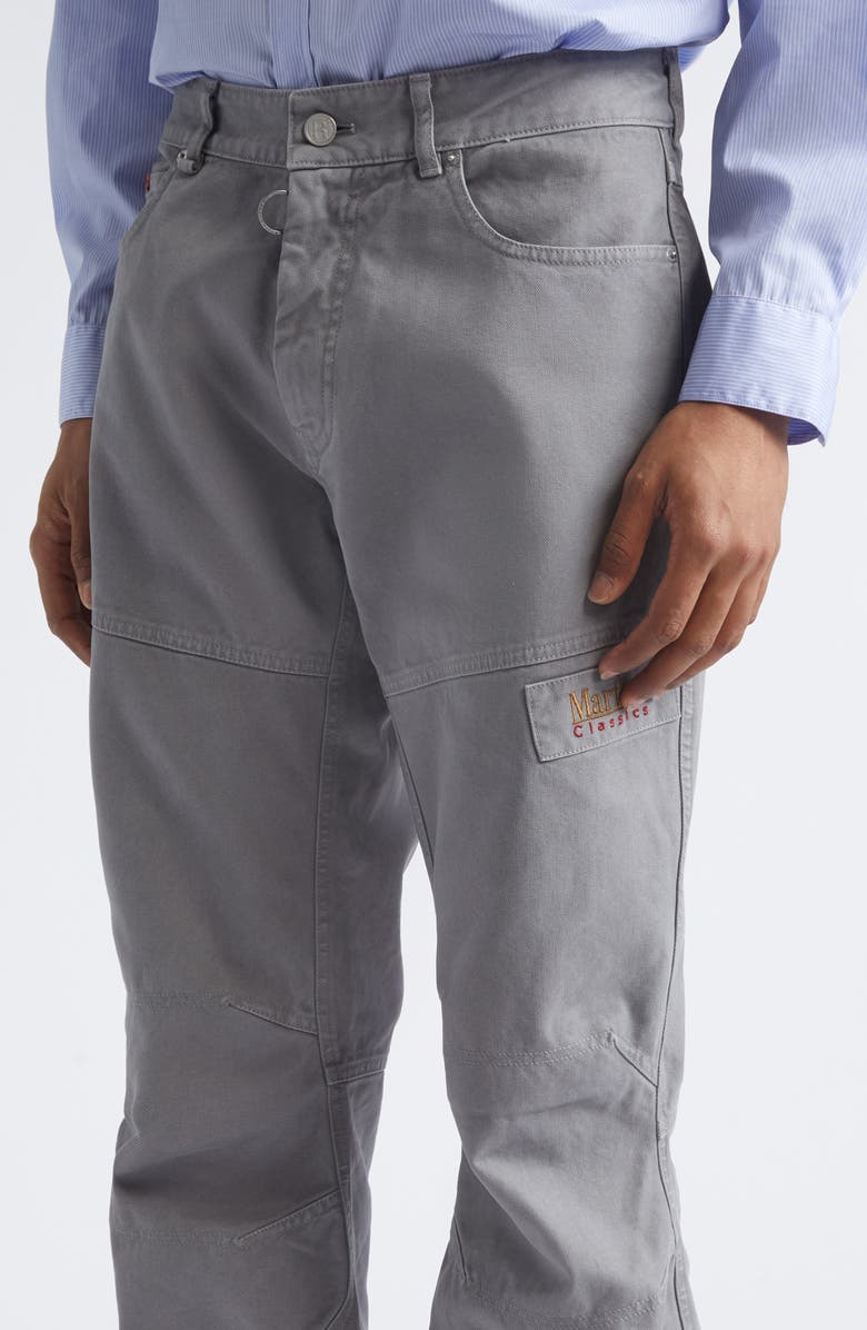 Martine Rose Regular Fit Cotton Straight Leg Utility Jeans, Alternate, color, Grey