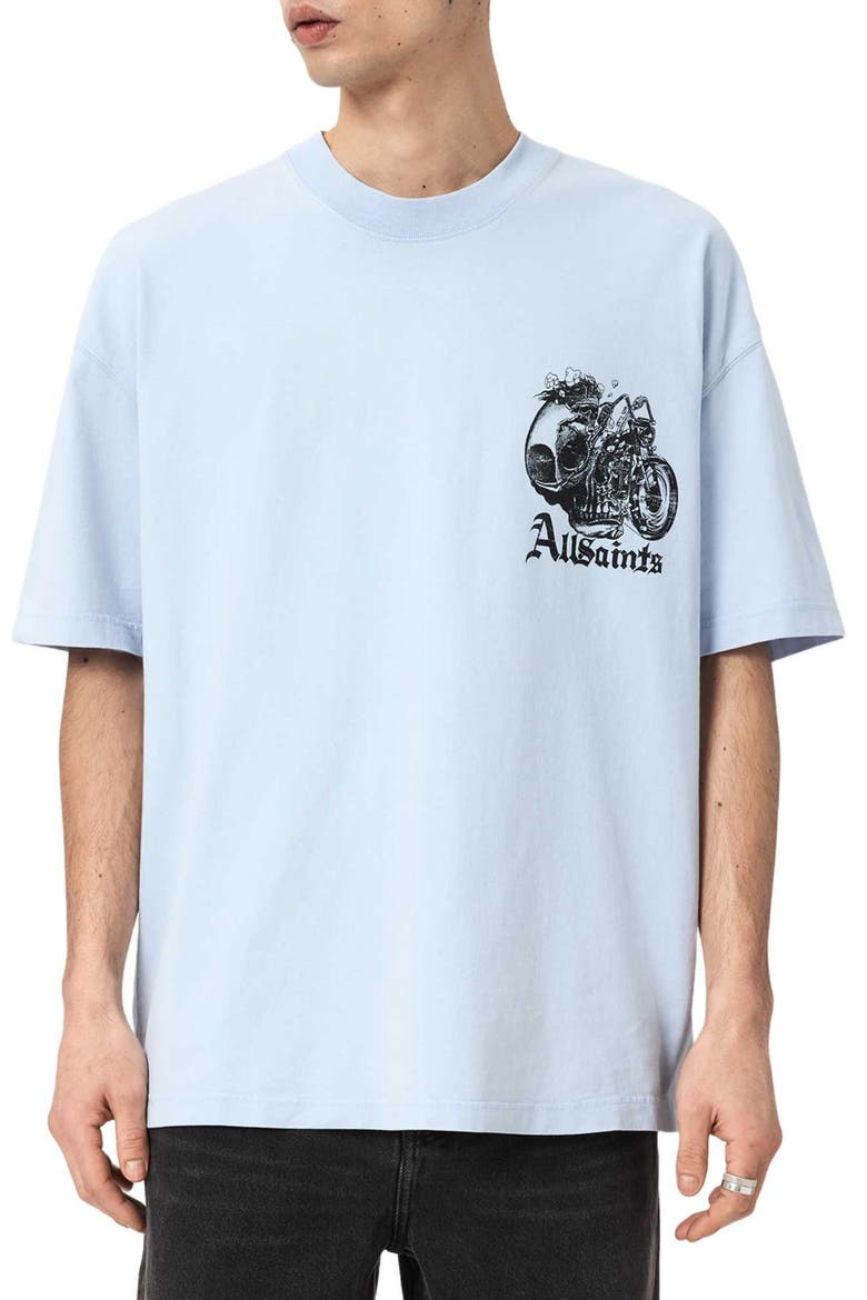 Panhead Graphic T-Shirt, Main, color, VILLA BLUE
