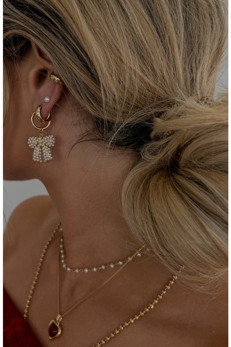 Lola Earrings, Alternate, color, Gold