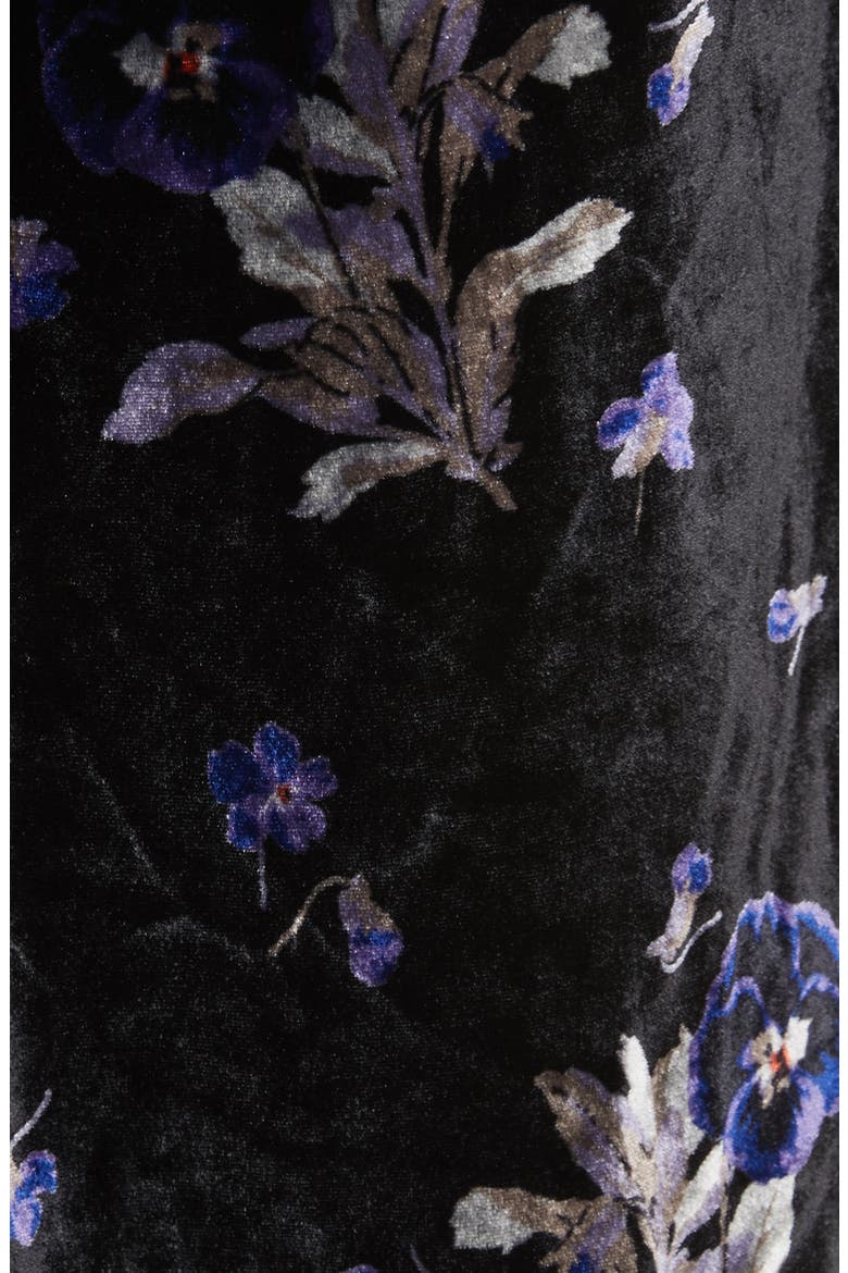 Violet Velvet Sheath Dress, Alternate, color, BLACK COMBO