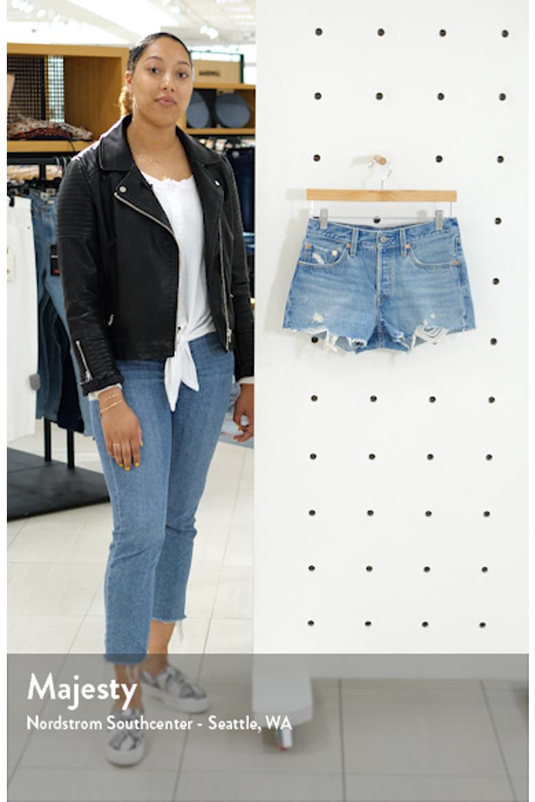 Levi's® 501® High Waist Cutoff Denim Shorts video