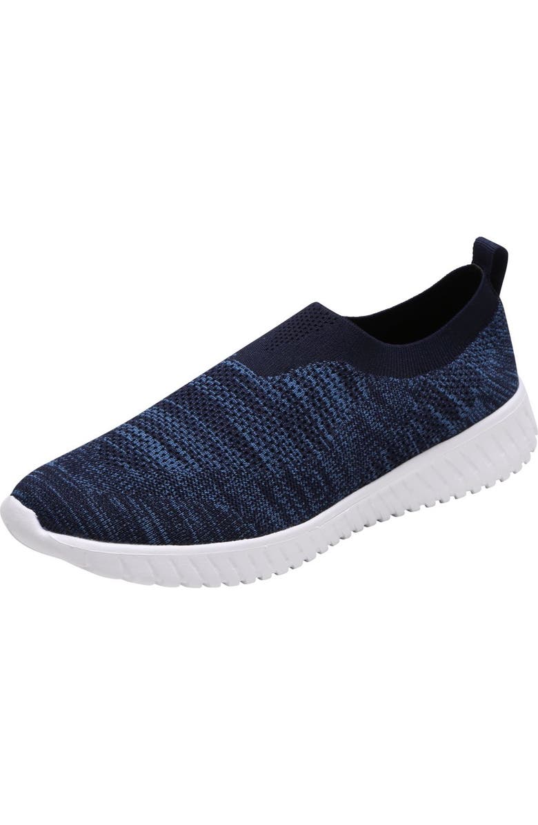 KingSize Athletic Knit Stretch Sneaker, Main, color, Navy Marl