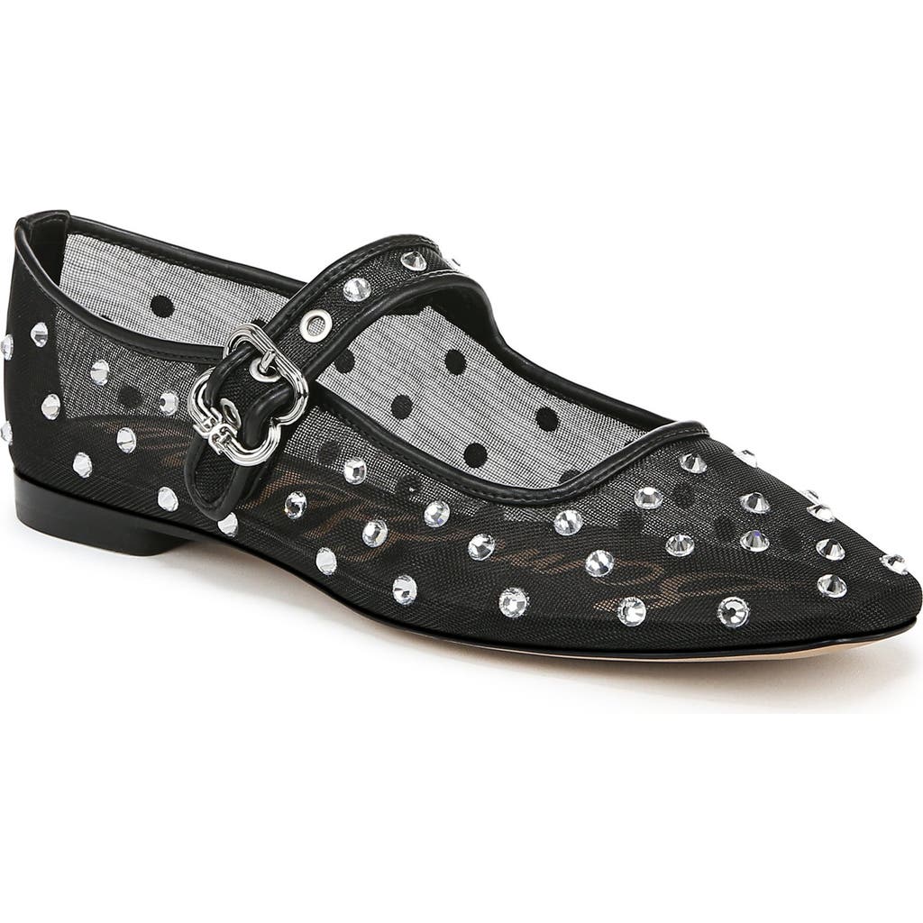 Sam Edelman Michaela Shine Womens Embellished Mesh Ballet Flats