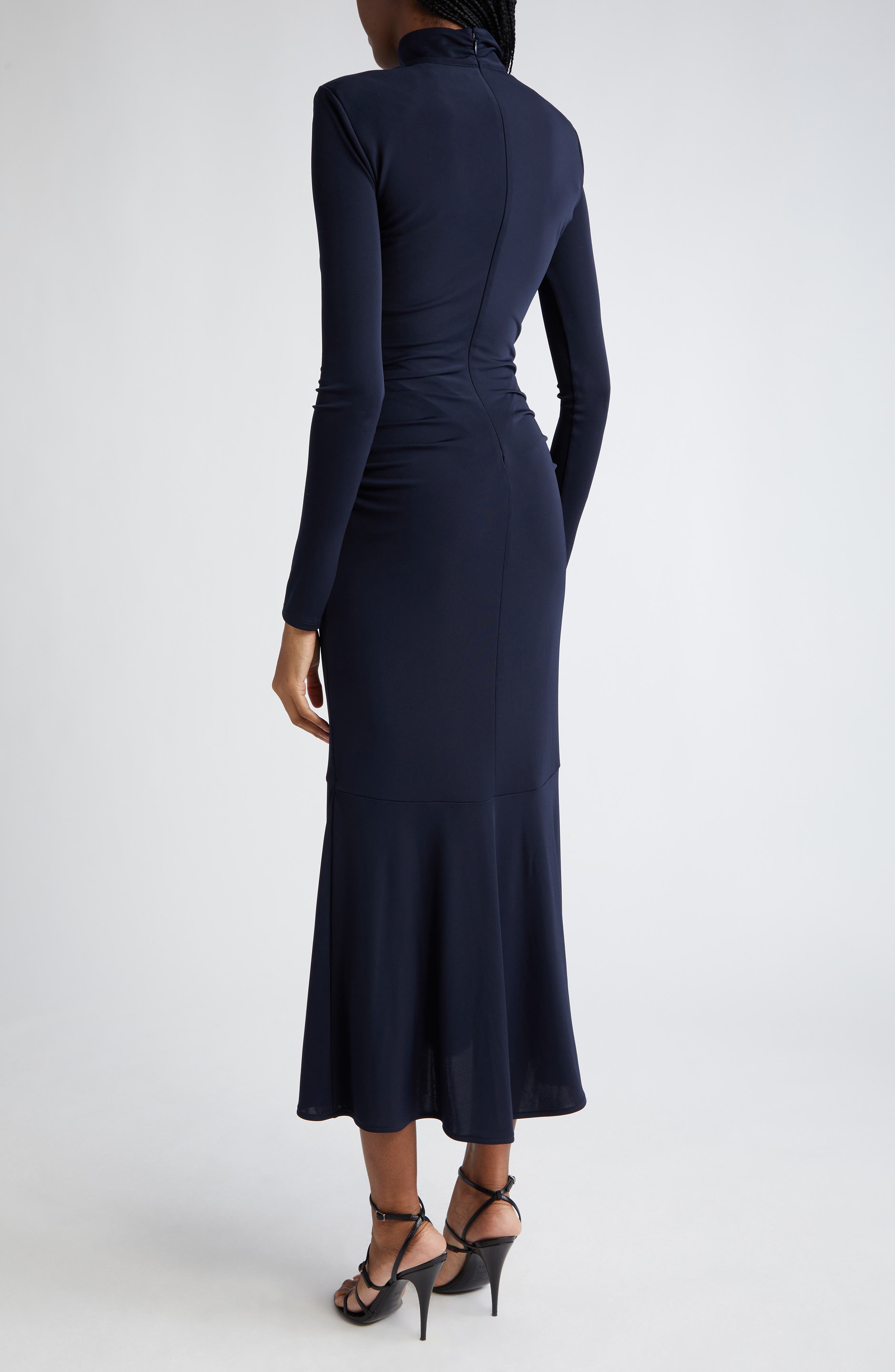 Johnson Side Ruched Long Sleeve Jersey Dress - image 2