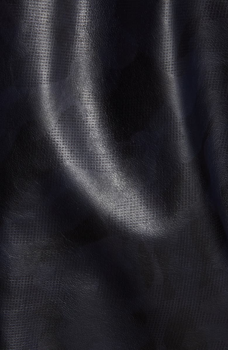 Robert Graham Gable Regular Fit Embossed Leather Shirt Jacket, Alternate, color,