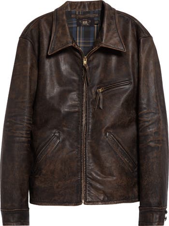 Double RL Lynton Leather Jacket | Nordstrom