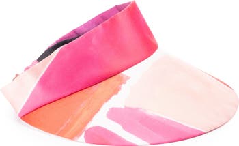 Eugenia Kim Micky Print Satin Visor | Nordstrom