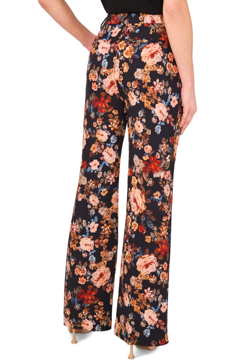 Floral Pants, Alternate, color, RICH BLACK