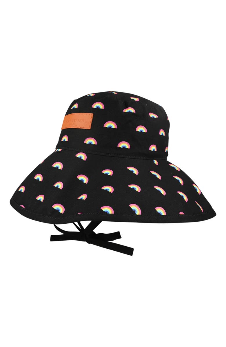 Kurt Geiger London Rainbow Print Bucket Hat, Main, color,