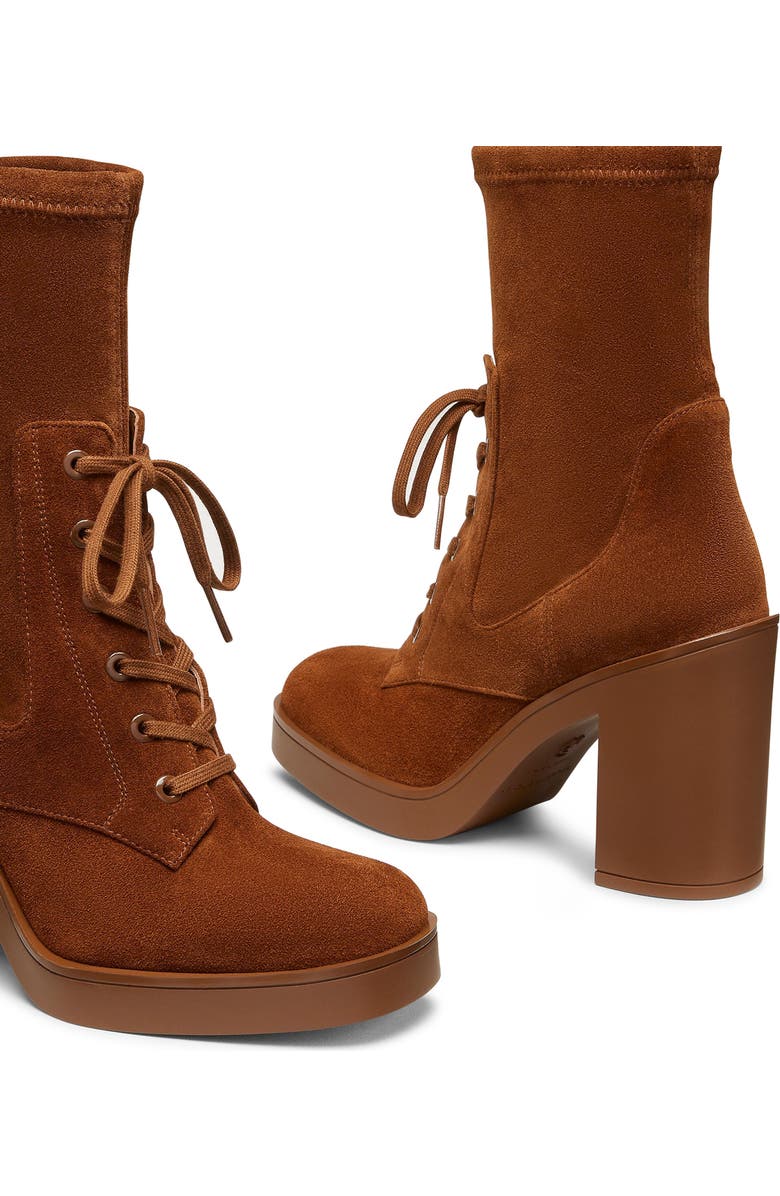 Stuart Weitzman Everitt 80 Bootie, Alternate, color, Coffee Tonal
