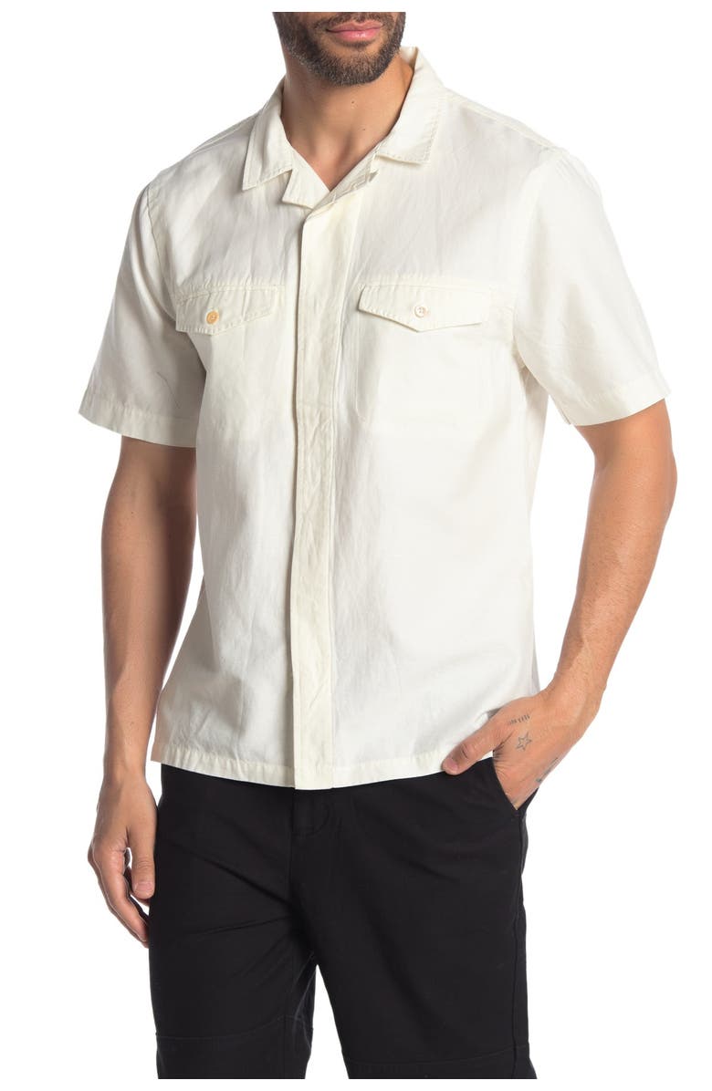 BLDWN Cokas Slim Fit  Short Sleeve Sport Shirt, Main, color, 