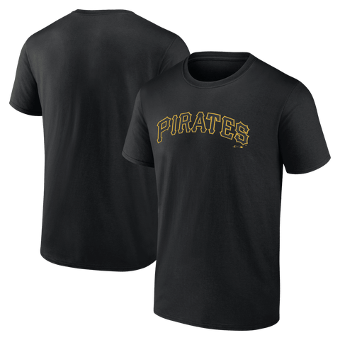 Men's Logo Athletic Black Pittsburgh Pirates Wordmark T-Shirt