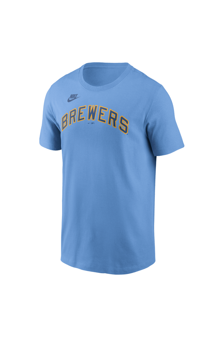 Men's Nike Robin Yount Powder Blue Milwaukee Brewers Cooperstown Collection Name & Number T-Shirt, Alternate, color, Powder Blue