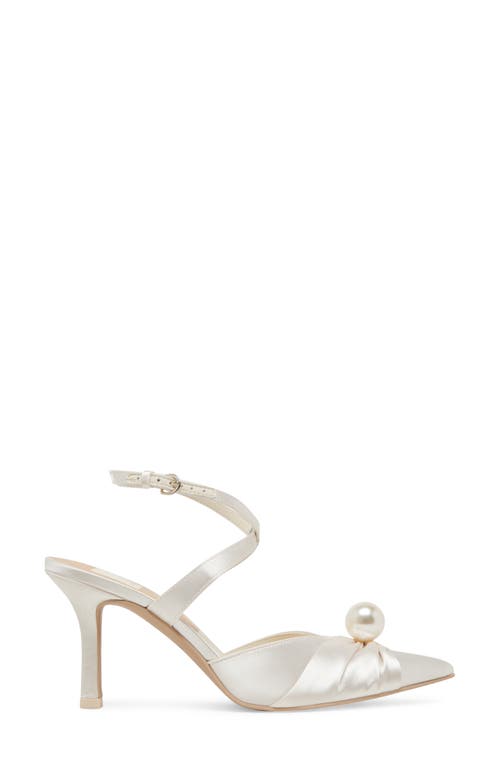 Dolce Vita Kaysey Ankle Strap Pump In Vanilla Satin