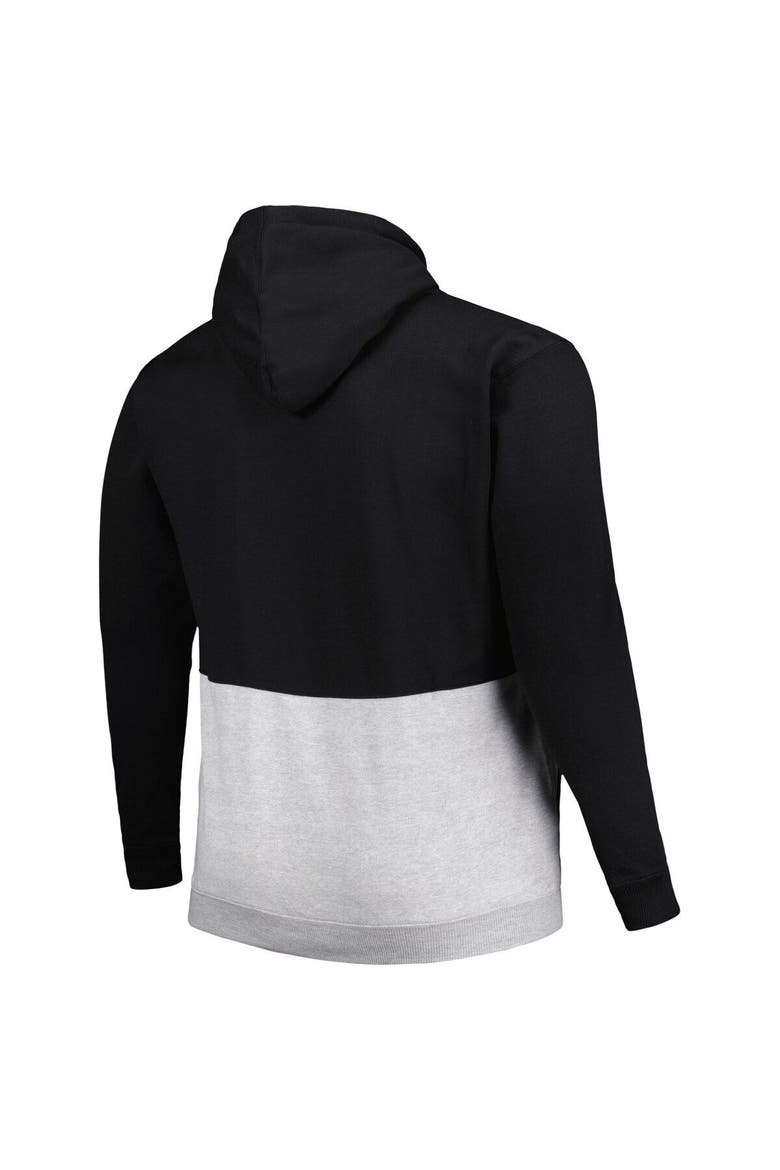 Men's Black/White San Francisco Giants Big & Tall Fleece Half-Zip Hoodie, Alternate, color, Black