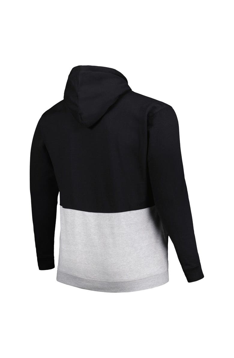 PROFILE Men's Black/White San Francisco Giants Big & Tall Fleece Half-Zip Hoodie, Alternate, color, Black