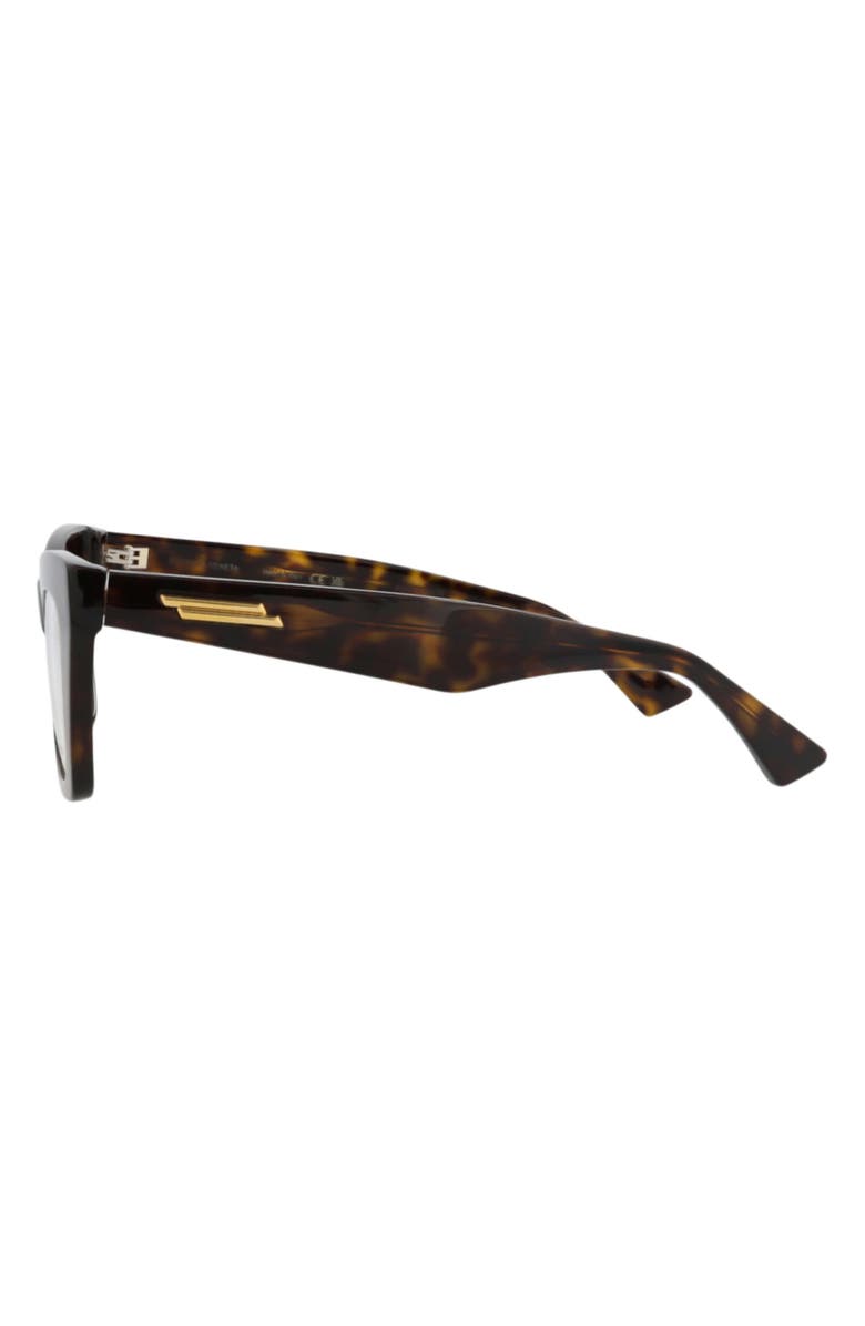 Bottega Veneta Optical Glasses, Alternate, color, Havana Havana Transparent