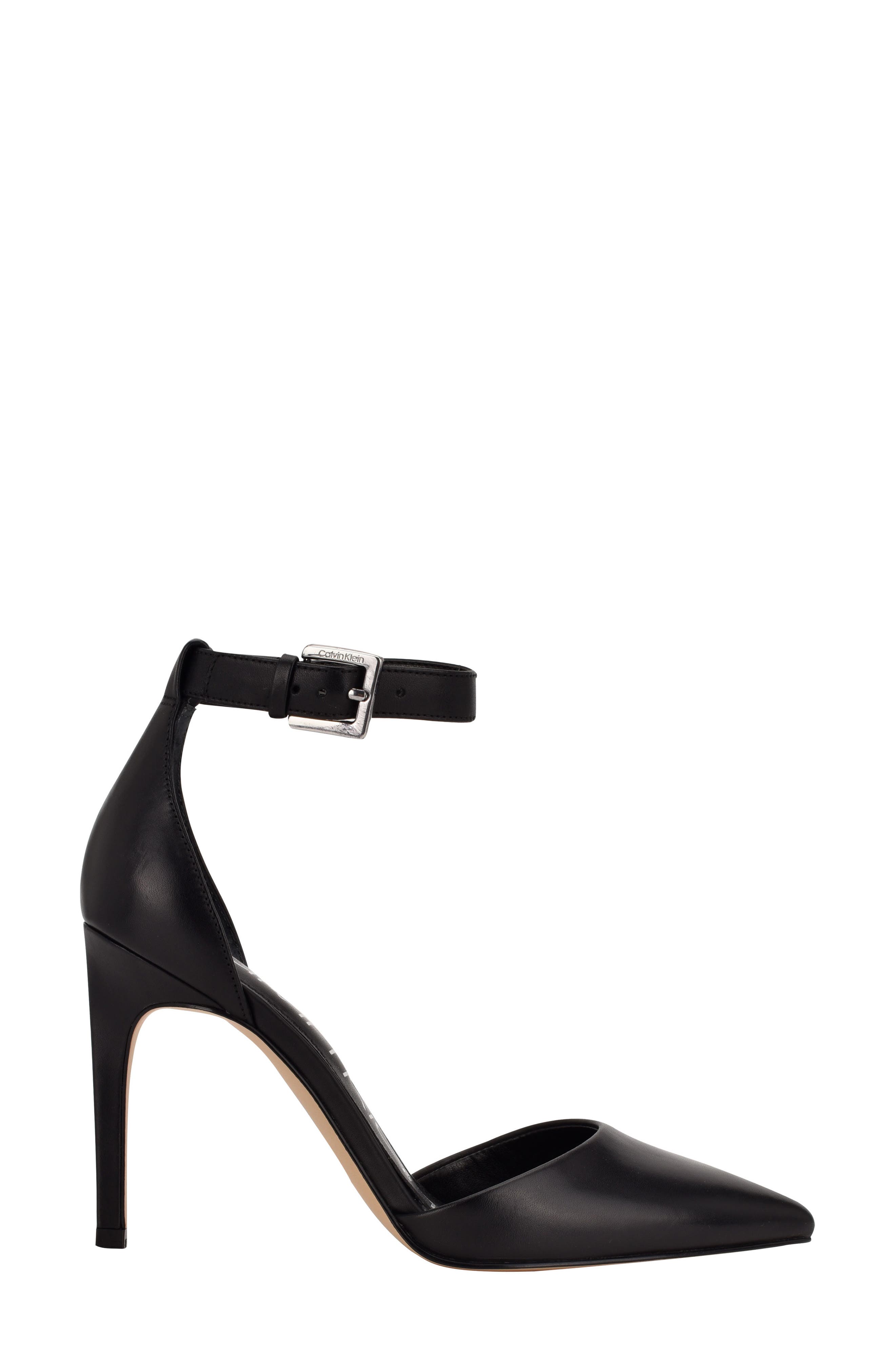 Hilda d'Orsay Ankle Strap Pump, Alternate, color, BLACK 003