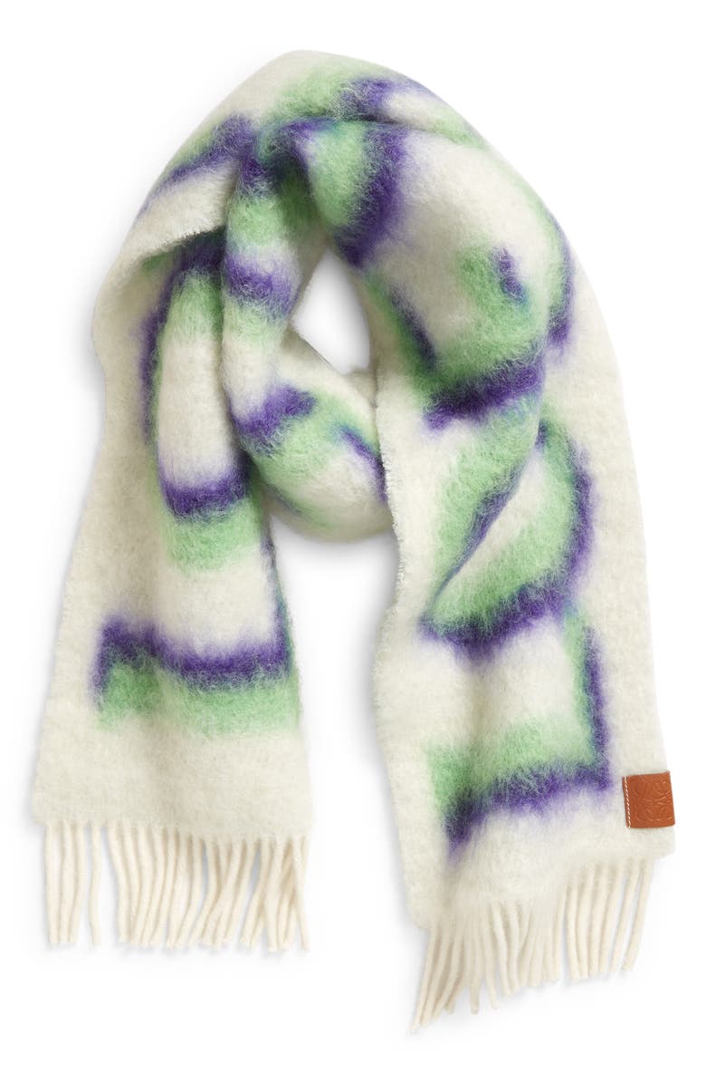 Loewe Wool & Mohair Blend Scarf, Alternate, color,