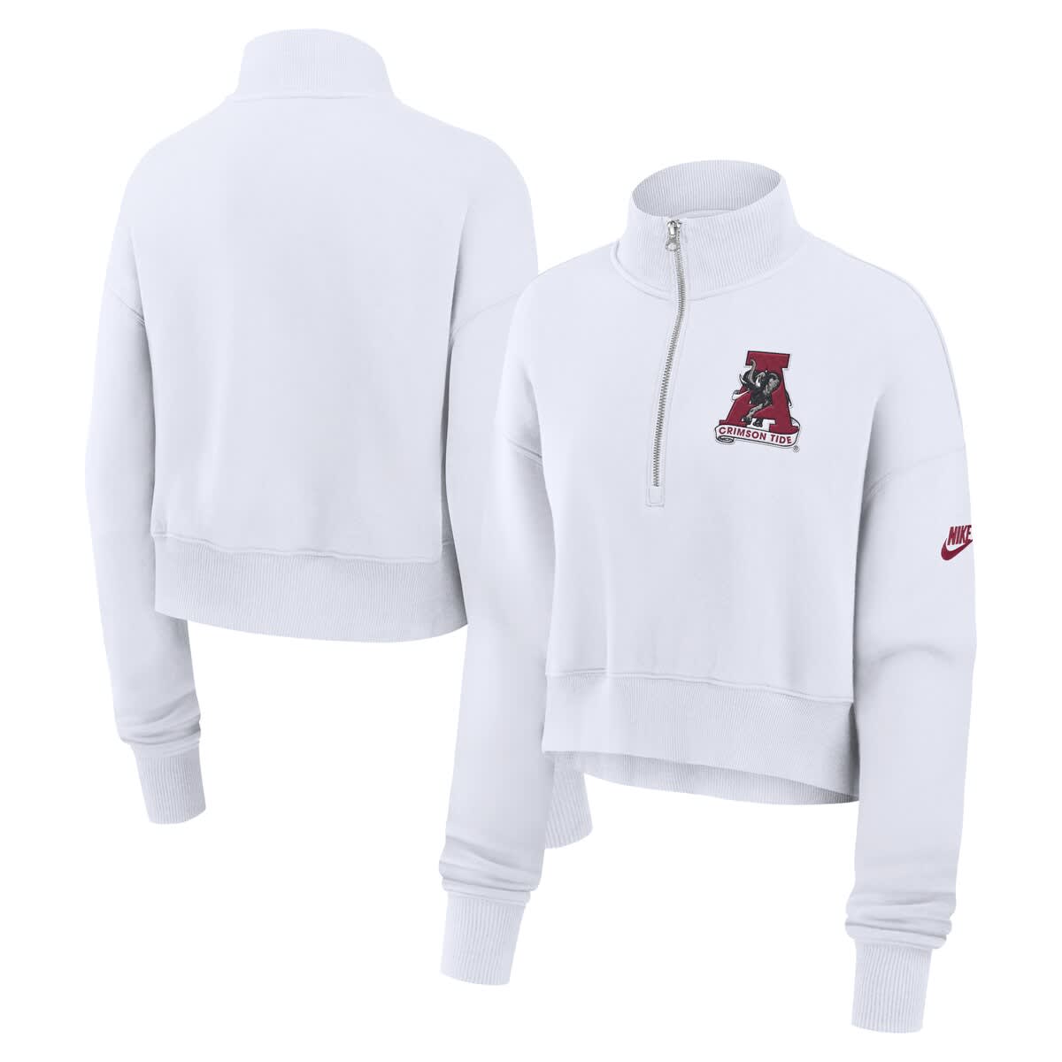 white nike alabama pullover