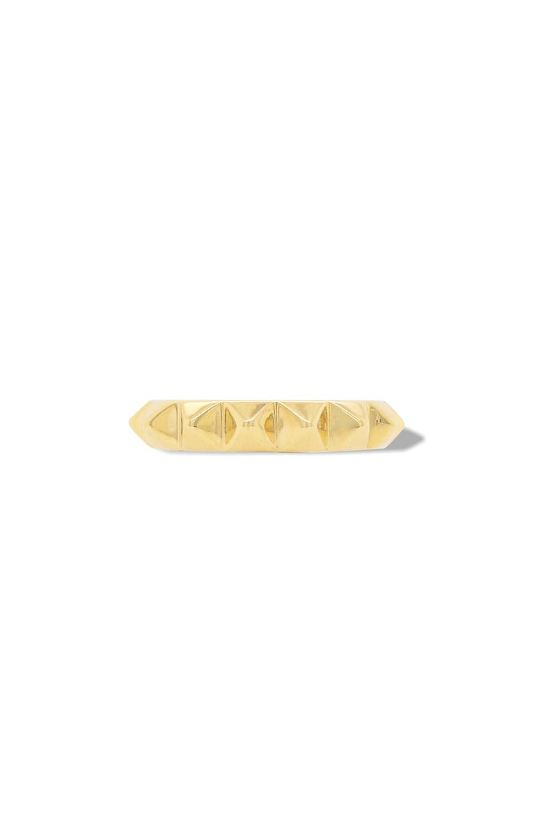 The Lovery Fine Jewelry Gold Rockstud Ring, Alternate, color, Yellow Gold