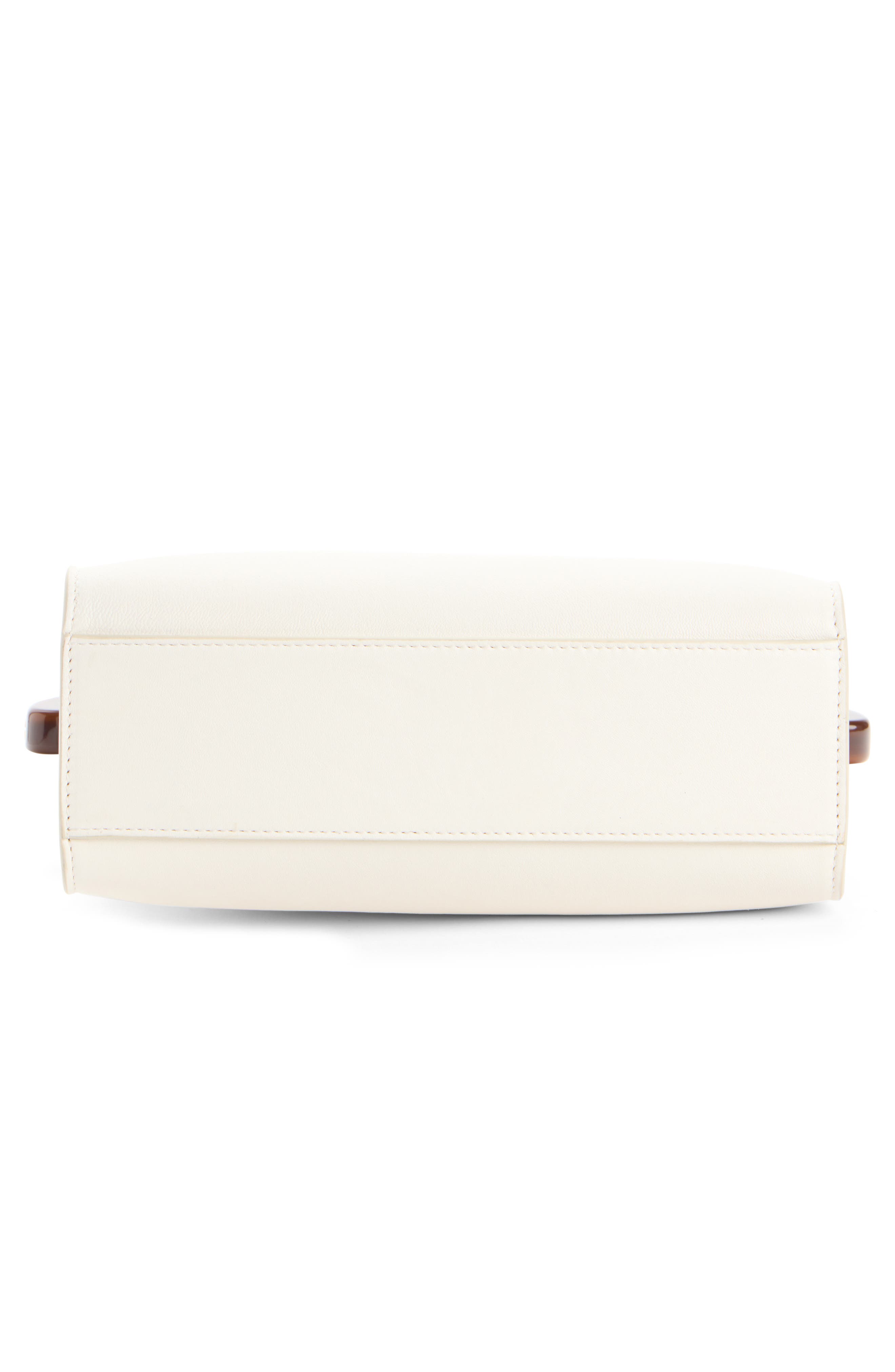 Dries Van Noten Leather Top Handle Bag, Alternate, color, Pearl 12