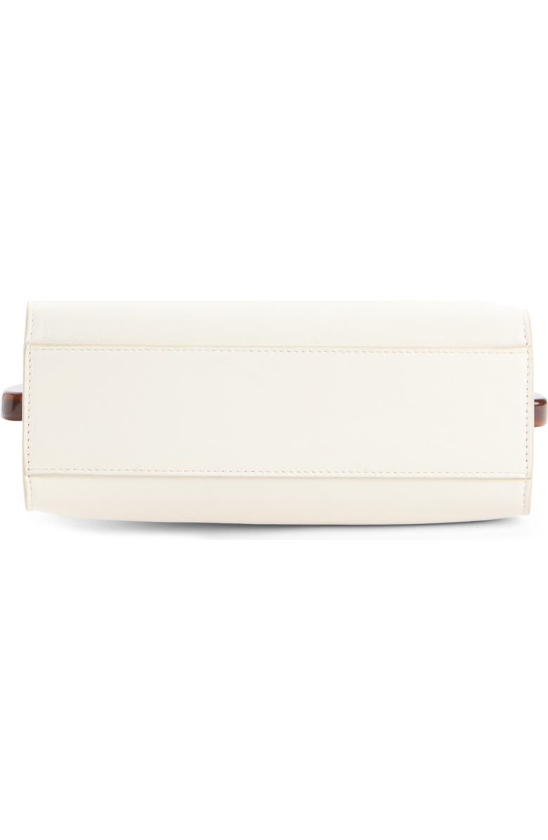 Dries Van Noten Leather Top Handle Bag, Alternate, color, Pearl 12